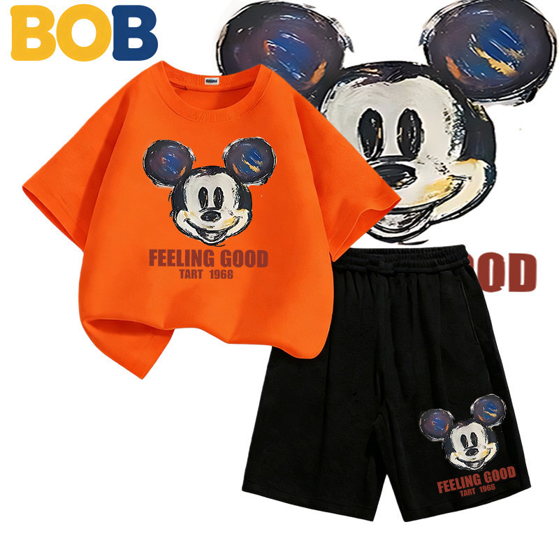 BOB [พร้อมส่ง]ชุดเด็กปีมะแม เสื้อยืดแขนสั้นเด็กปีใหม่ 2026 ปีม้า ตรุษจีน สีแดง ผ้าฝ้าย ใส่ได้ทั้งชายหญิง 1-14 ปี#3243