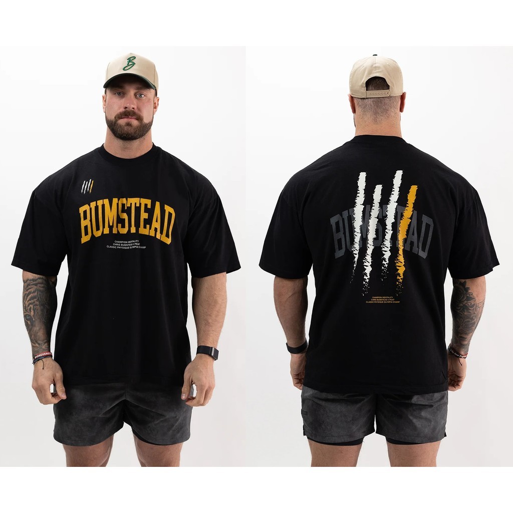 พร้อมส่ง เสื้อยืดผู้ชาย Chris Bumstead Gym Oversize เสื้อขนาดใหญ่ Streetwear Tshirts ผ้าฝ้ายแท้100% 