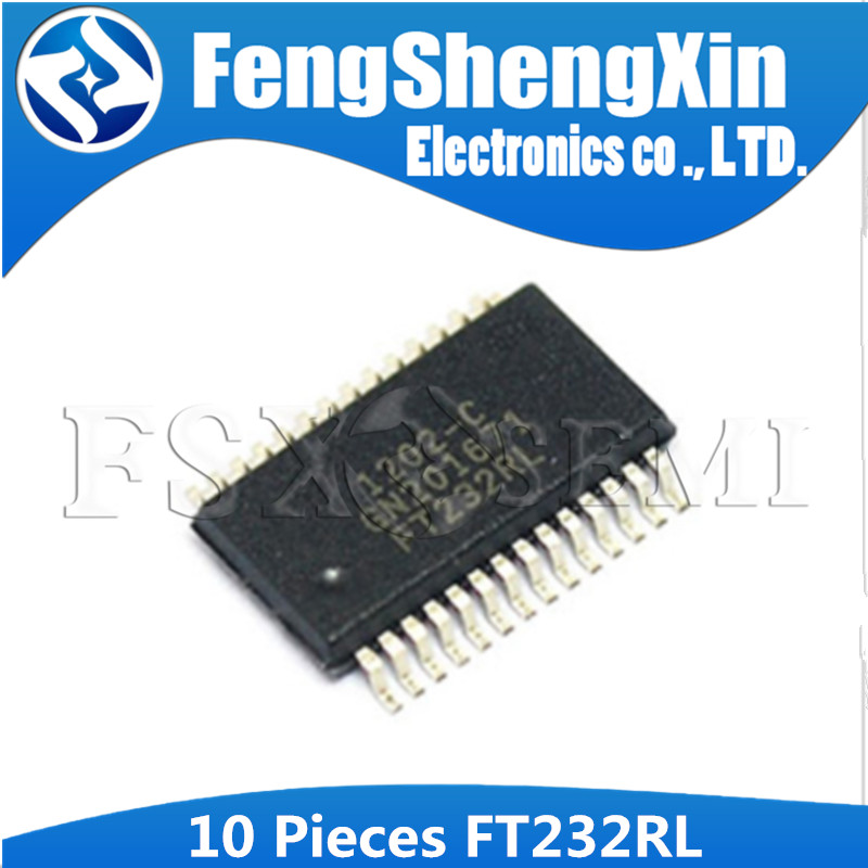 10 ชิ้น FT232RL SSOP28 FT232 SSOP SMD USB UART ( USB - Serial) IC