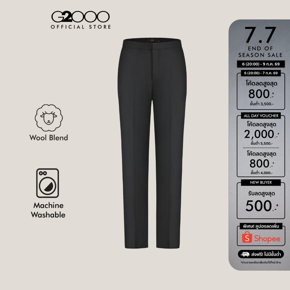 G2000 กางเกงสูทสำหรับผู้หญิง Relaxed Straight Leg รุ่น 5625100399 สีดำ