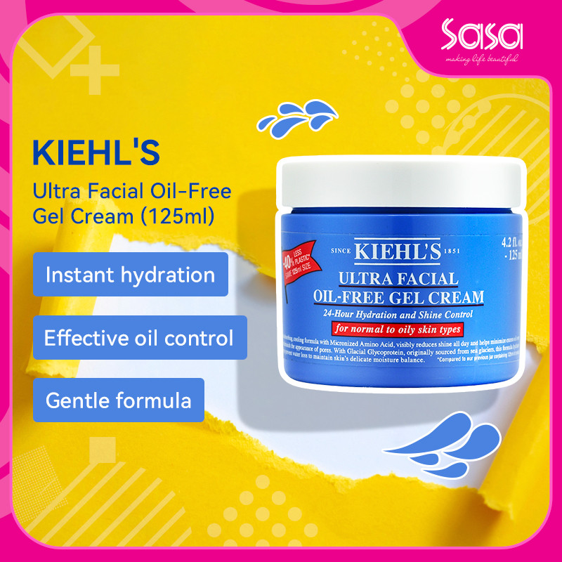 Kiehl's อัลตร้า เฟเชียล ออยล์-ฟรี เจล ครีม Kiehl's Ultra Facial Oil-Free Gel Cream (125ml/125ml x 2p