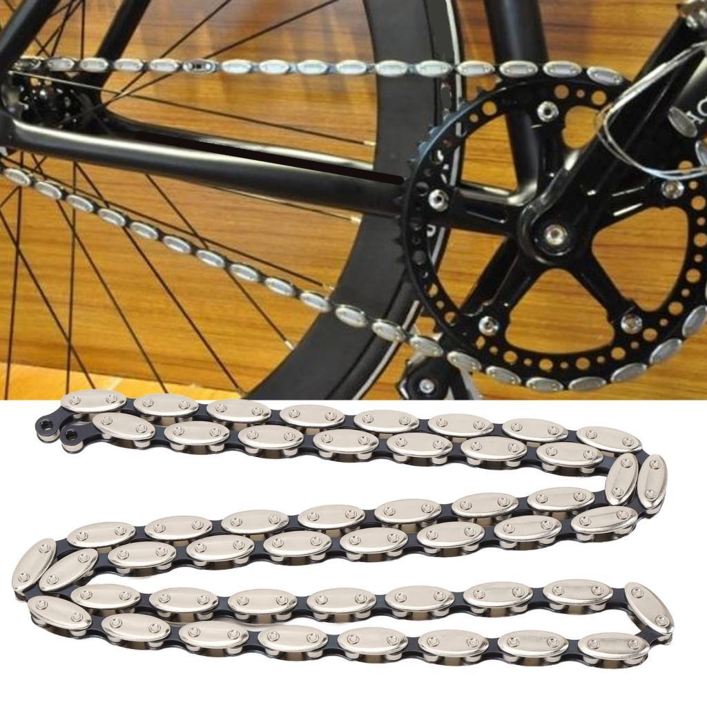 โซ่จักรยาน Aumotop Steel 1 Speed ​​ประสิทธิภาพการขับขี่ที่ราบรื่นสำหรับ FIXED GEAR BMX Single