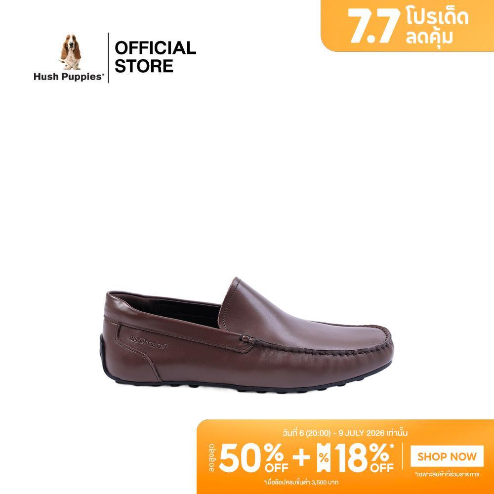 Hush Puppies รองเท้าผู้ชาย รุ่น HP 8HCFB1815F - สีน้ำตาล (รองเท้าลำลองหนังแท้ แบบสวม)