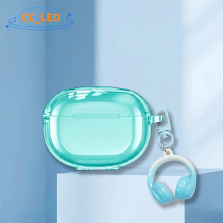 for EDIFIER Comfo Bass Case Colorful Clear Soft Case Cute Keychain Pendant Suitable for EDIFIER Comfo Bass Shockproof Shell Protective Sleeve
