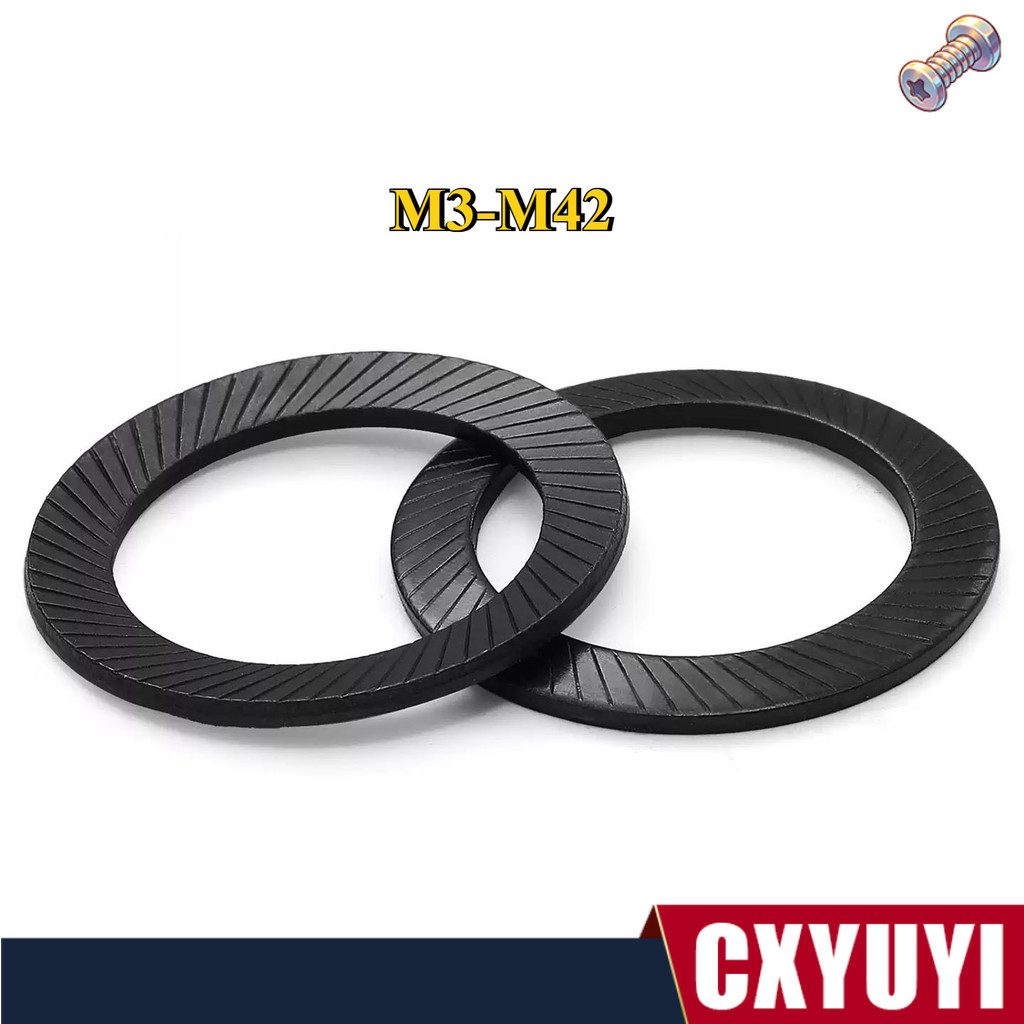 แผ่นรองกันลื่นสองด้าน 65Mn M3 M4 M5 ม3-ม42  พร้อมส่งCXYUYI-1