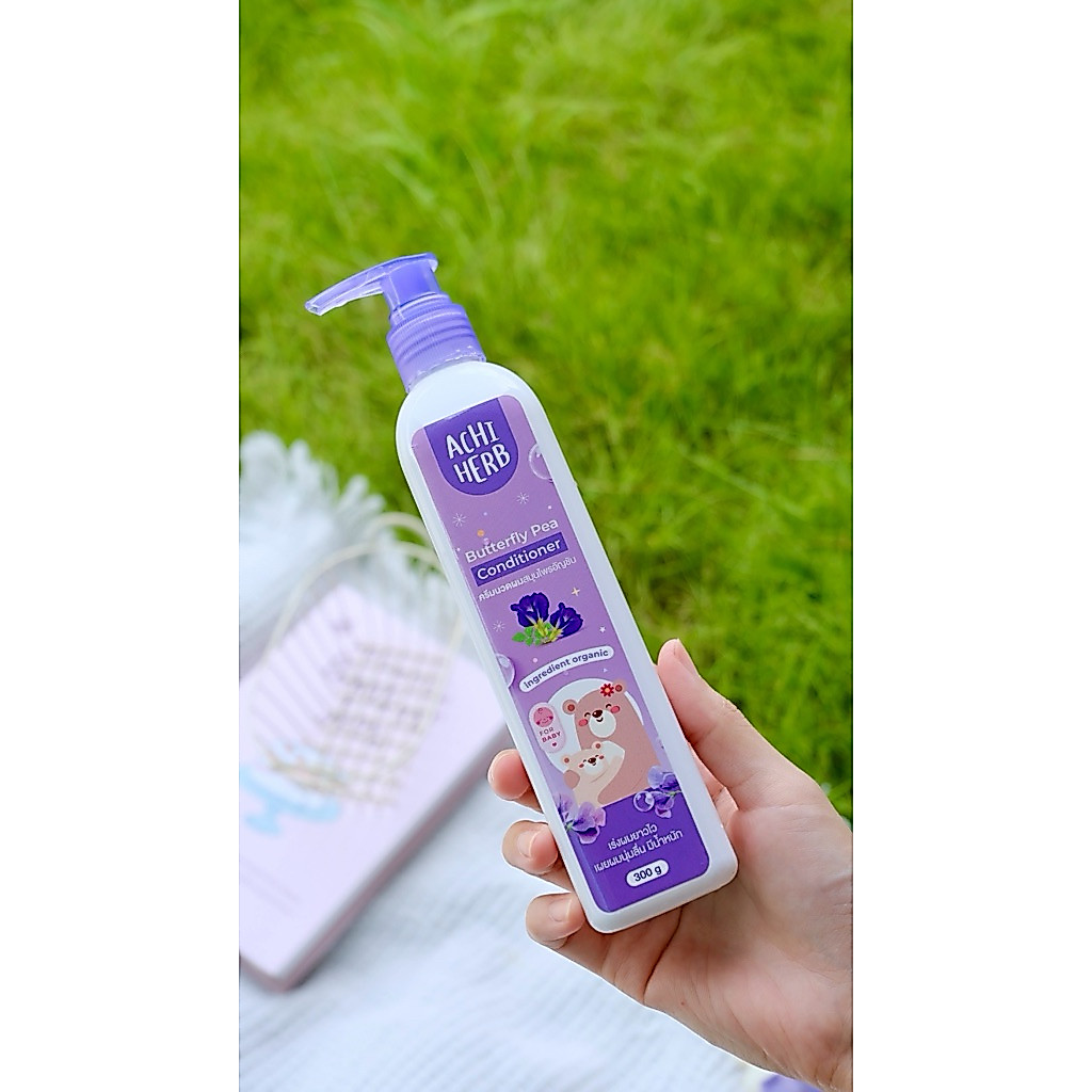 ACHI HERB BUTTERFLY PEA CONDITINER	ครีมนวดผมสมุนไพรอัญชันสด	