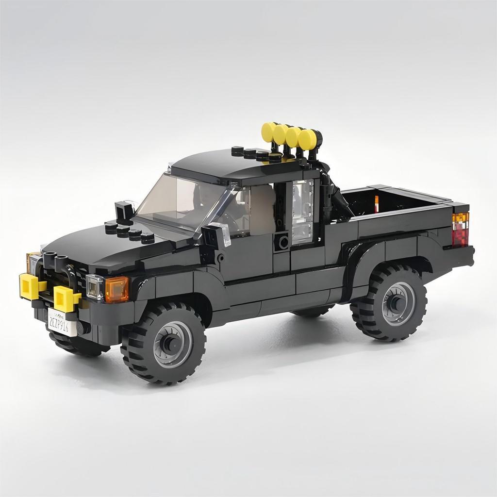 MOC รถกระบะ 4x4 Creative Assembly ของเล่นของขวัญบล็อกอาคาร