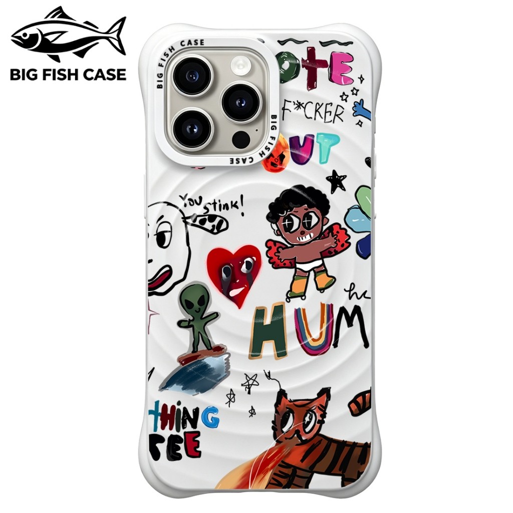 เคสไอโฟน สีขาว คลื่นแม่เหล็ก ปกป้องกันรอย รูปที่ 6