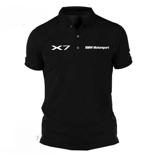 เสื้อโปโลดีไซน์มินิมอลสำหรับคนรักรถ BMW X7 พิมพ์ลายโลโก้ BMW มีหลายสีให้เลือก และหลายขนาดตั้งแต่ S-3