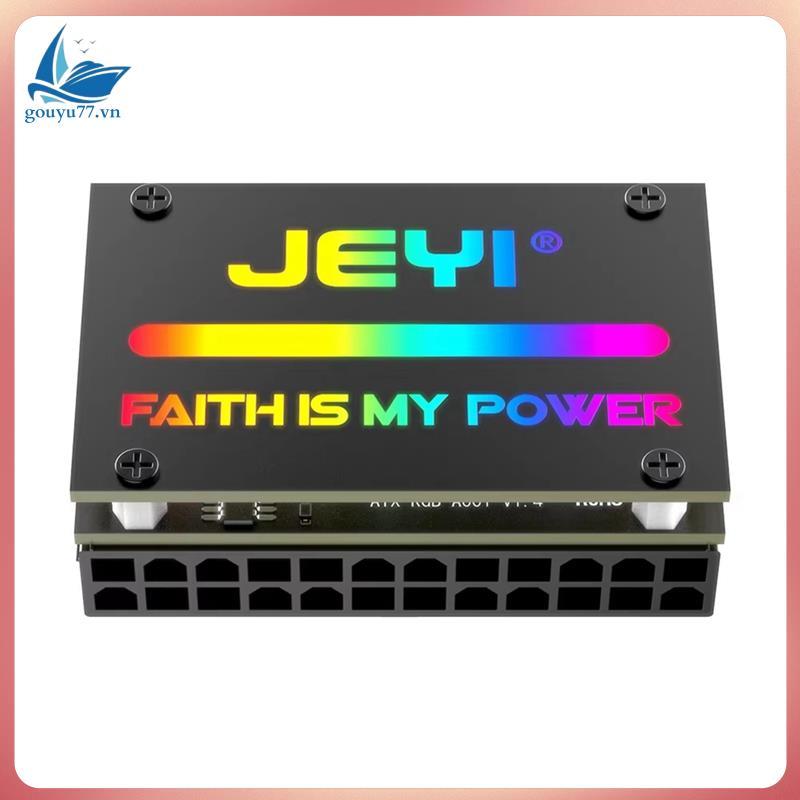 ATX 24Pin RGB 90° ตัวแปลง 24Pin ATX Adapter สําหรับแหล่งจ่ายไฟเมนบอร์ด 24PlN