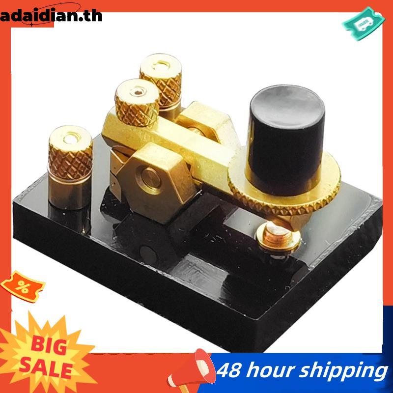 คู่มือ Morse รหัสเกียร์คีย์ทองเหลือง Shortwave CW Mini สําหรับ HF RADIO