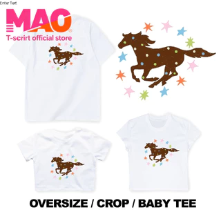 COD✅ (จัดส่งในกรุงเทพฯ) MAO Shop ❗ Oversize/Crop/Babytee ลาย Lucky spot เสื้อยืดสไตล์เกาหลี ดีไซน์เรียบง่าย