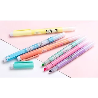 🌈ปากกาไฮไลท์✨ชุดปากกาเน้นข้อความ มาร์กเกอร์การ์ตูน✅ สีหวานพาสเทล เหมาะสำหรับจดเรียน จดเลคเชอร์