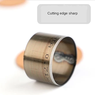 Die Circle Bell Die เครื่องตัดหนังกลม ญี่ปุ่นนําเข้า Punch แม่แบบมีดเครื่องมือหนัง Craft Punch Mold 7 ขนาด
