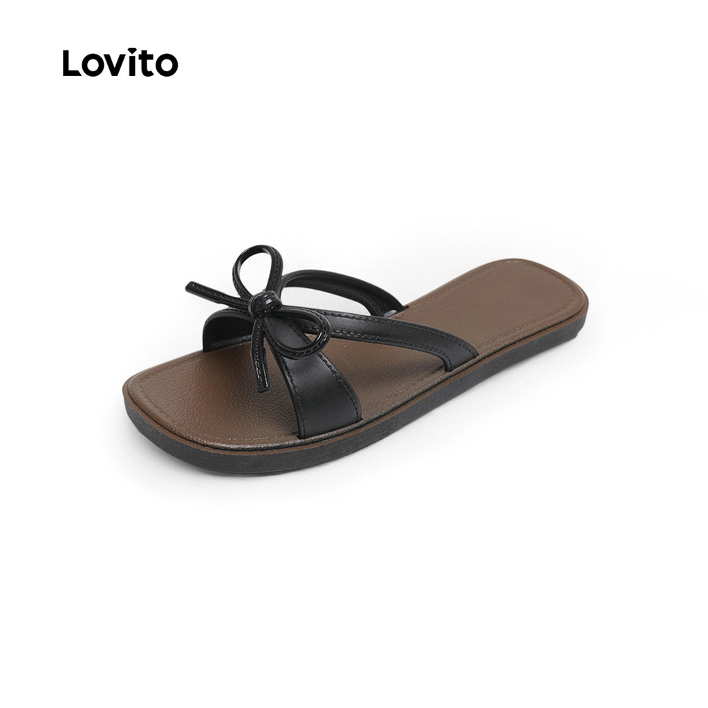 Lovito صندل مسطّح — أبيض — صورة 5