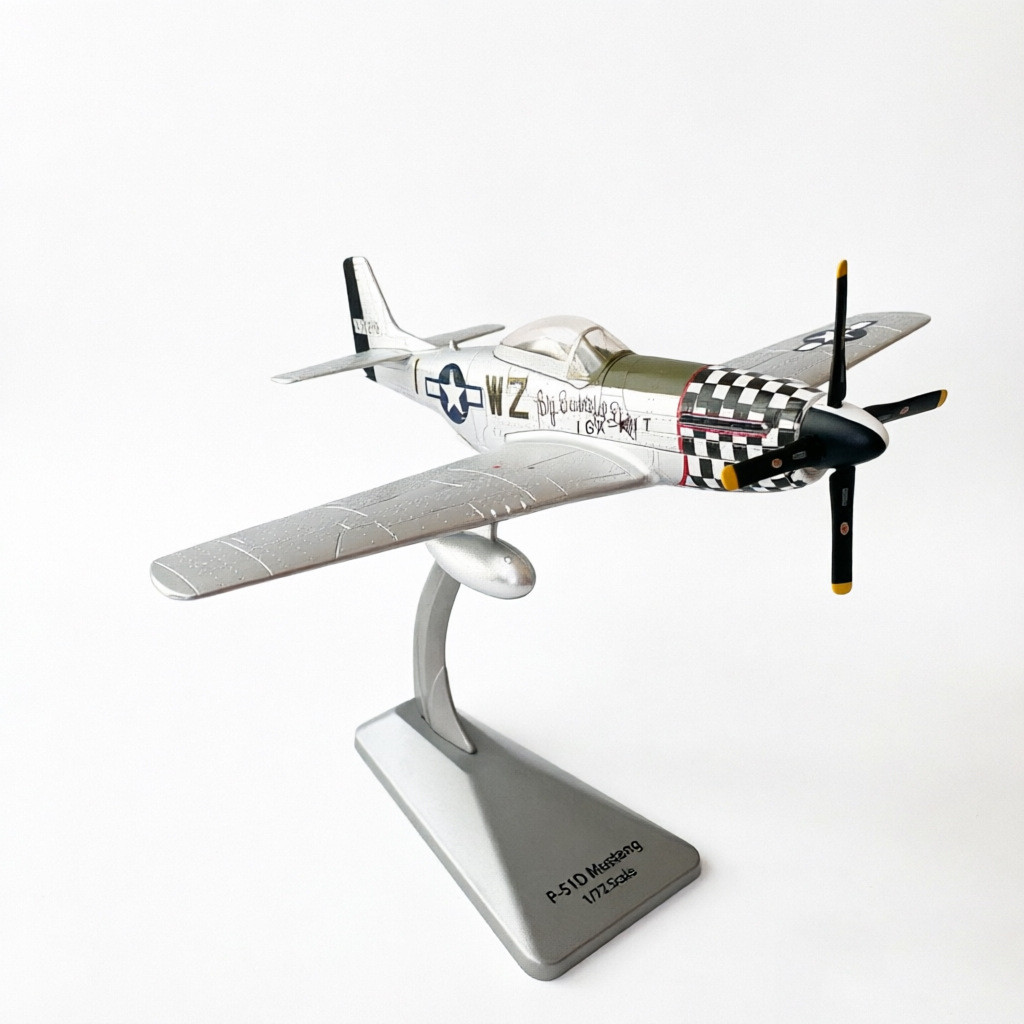 1/72 World War II American P51D Mustang Fighter P-51D จําลอง Static ผลิตภัณฑ์สําเร็จรูปเครื่องบินรุ่
