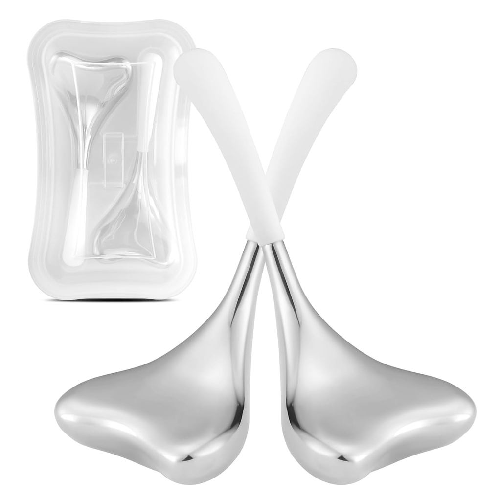 Running man Cryo Sticks for Face - Gua Sha and Massage 2-in-1, Ice Globes-Facial Skin Care Tools สําหรับผู้หญิง, Cold Globes for Facial, Cooling Face Globes JU7A