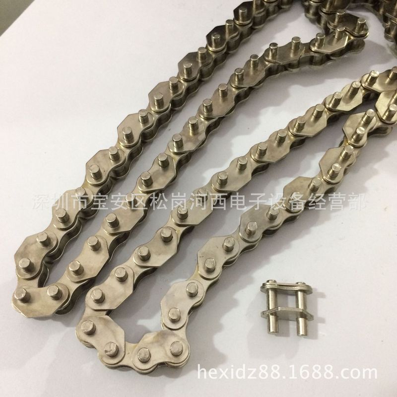 Cologne Backflow Welding Chain 06C Chain และ West 35B พร้อม Baffle Chain Extension Pin 5MM Nickel-Pl