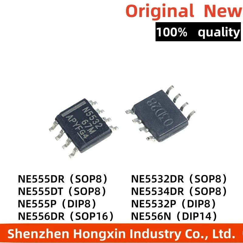 5PCS NE555DR NE5532DR NE555DT NE556N NE5534DR NE555P NE5532P NE556DR NE5532N DIP SOP ชิปic ขายส่ง