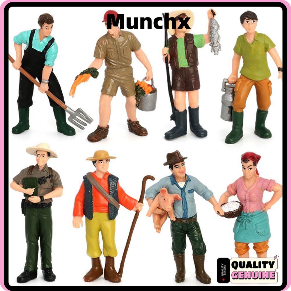 MUNCHX Staff People Multistyles Collection ของเล่นรูปปั้นรูปขนาดเล็กของเล่น
