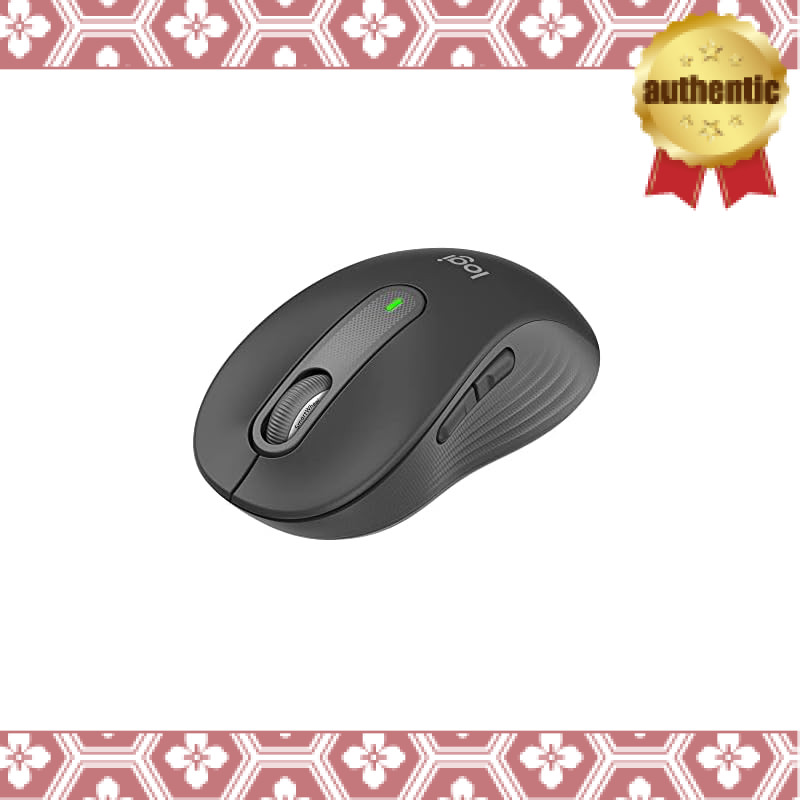 Logitech Signature M650MGR Wireless Mouse Silent Bluetooth Regular Graphite Wireless Mouse Non-Compa