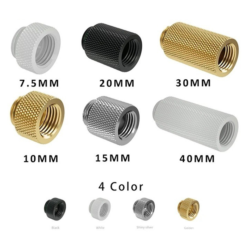Barrow TNYZ series ชายกับหญิง Extender FITTING , 7.5 10 15 20 30 40 มม.ความยาว G1/4 M2F อะแดปเตอร์ Water Cooling FITTING