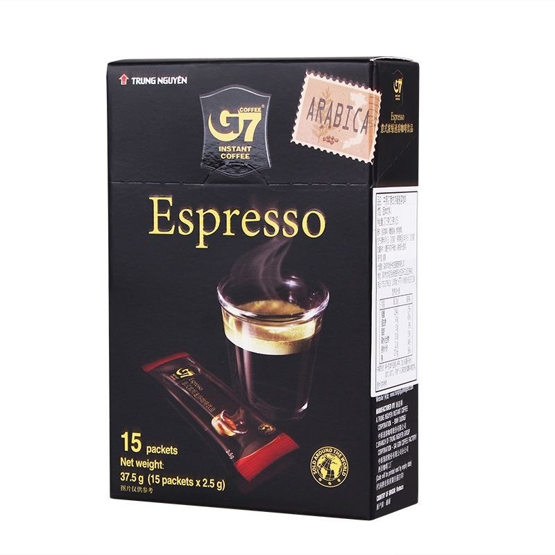 นําเข้า Central Plains G7 ESPRESSO ESPRESSO กาแฟดําผงกาแฟสําเร็จรูป 15 บาร์ 37.5g ls260721