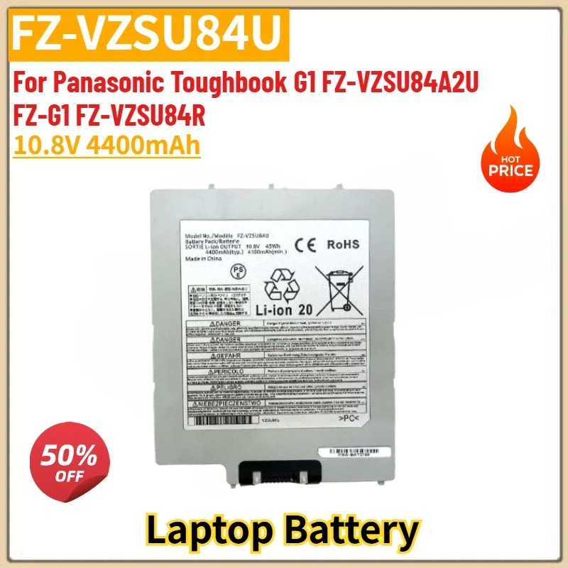 คุณภาพสูงเปลี่ยนแบตเตอรี่แล็ปท็อป FZ-VZSU84U 10.8V 4400mAh สําหรับ Panasonic Toughbook G1 FZ-VZSU84R