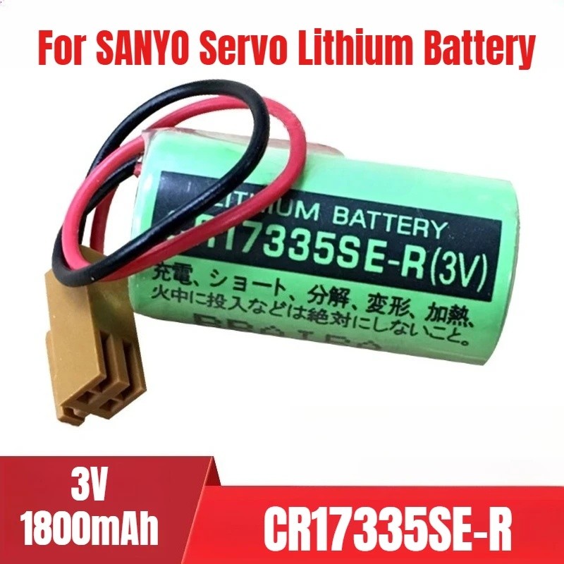 1800mAh สําหรับ SANYO CR17335SE-R 3V MR-J4 เซอร์โวแบตเตอรี่ลิเธียม