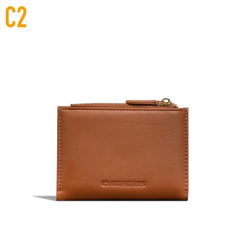 C2 Kaelani Brown Leather Wallet - กระเป๋าสตางค์หนังผู้หญิง