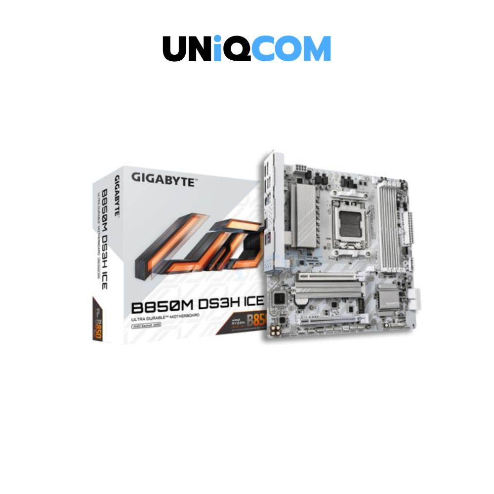 GIGABYTE เมนบอร์ด MAINBOARD (AM5) B850M DS3H ICE DDR5 (REV. 1.2)