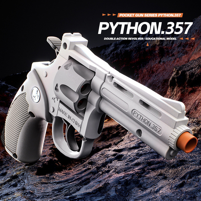 ของเล่น Revolver Burst 357 โยน Shell Soft Bullet ZP-5 จําลอง Launcher รุ่นคว้าคู่มือสมอง0723226A7/27