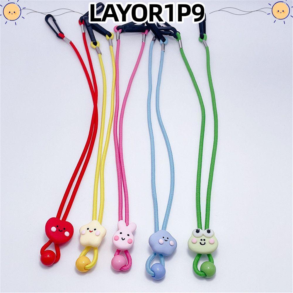 LAYOR1P9 Chain Kids Glasses Holder Cartoon Adjustable Lanyard