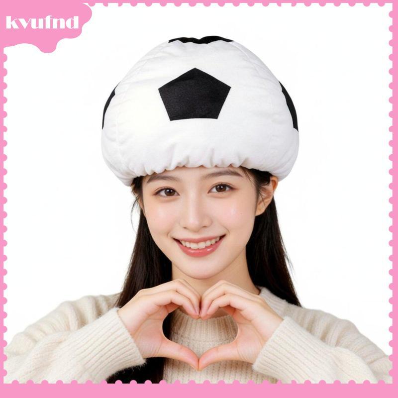 [kvufnd] Futbol Sphere Hat Elastic Fit Soft Futbol Headwear Photo Prop Global Tournament Fan Hat สํา