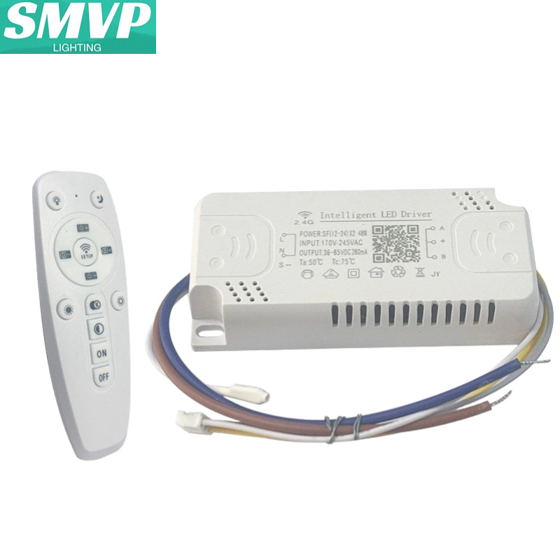 SMVP LED Tri สีรีโมทคอนโทรลไดรฟ์แหล่งจ่ายไฟ 2.4 G 12-24W*2 24-40W*2 30-50W*2 40-60W*2 50-70W * 60-80W*2 20-40W*4 30-50W*4 40-60W 50-72W*4 40-60W*6 50-72W*6 40-60W*8