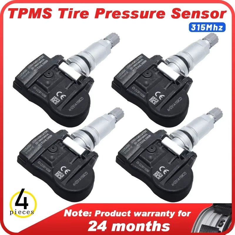 HL-4Pcs 315Mhz ใหม่ TPMS ความดันยางเซนเซอร์สําหรับ Jaguar 04-15 Xf Xfr X-Type Xk Xkr Xj8 Xjr C2C4165