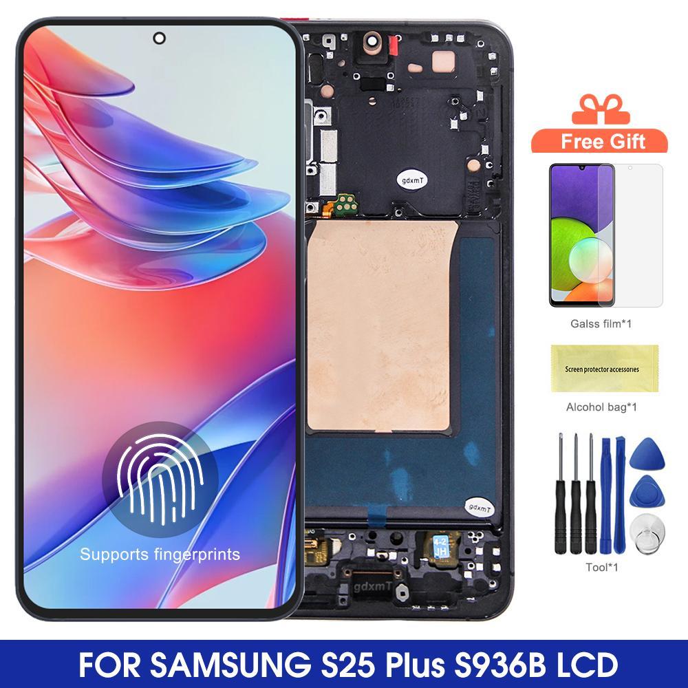 6.7 AMOLED S25 + สําหรับ Samsung S25 Plus S25 + S936B S936U S936W S936N S936E กรอบจอแสดงผล LCD Touch