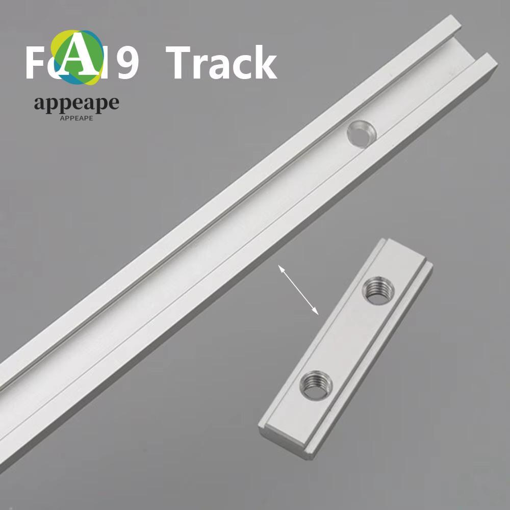 APPEAPE Miter Track Jig, อลูมิเนียม 19 T-Slot T-Slot คู่มือราง, Precision Fixture Slot M6 Double Gro
