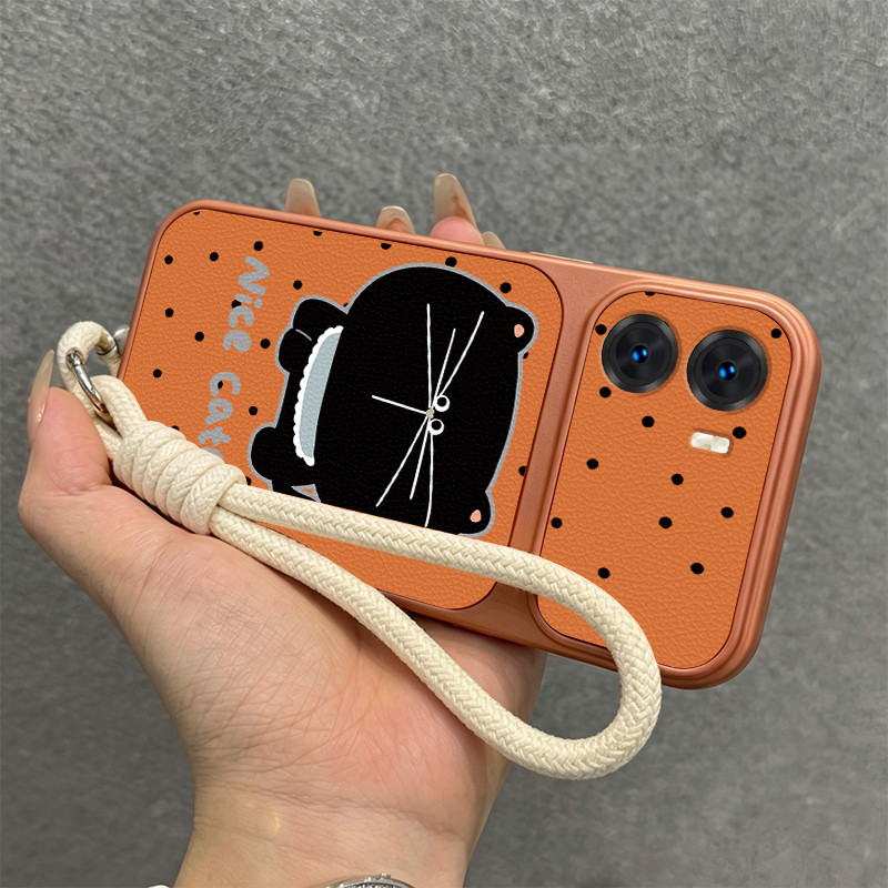 สําหรับ vivo y200i y300i y600 y500 y300 pro y36 y27 y31d 4g y500i 5g หนังเคสโทรศัพท์พร้อมเชือกเส้นเล