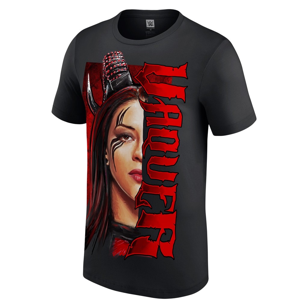 เสื้อยืดผู้ชาย Black Stephanie Vaquer Split Face