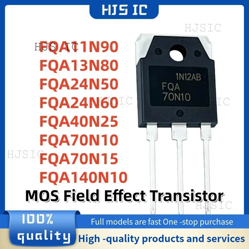 5PCS FQA11N90 FQA13N80 FQA24N50 FQA24N60 FQA40N25 FQA70N15 FQA140N10 FQA TO-3P ขายส่ง Field Effect ท