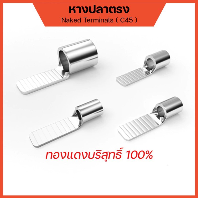 หางปลาต่อเบรกเกอร์ แบบเปลือย รุ่น C45 สำหรับสายไฟ 2.5 - 16 Sqmm.