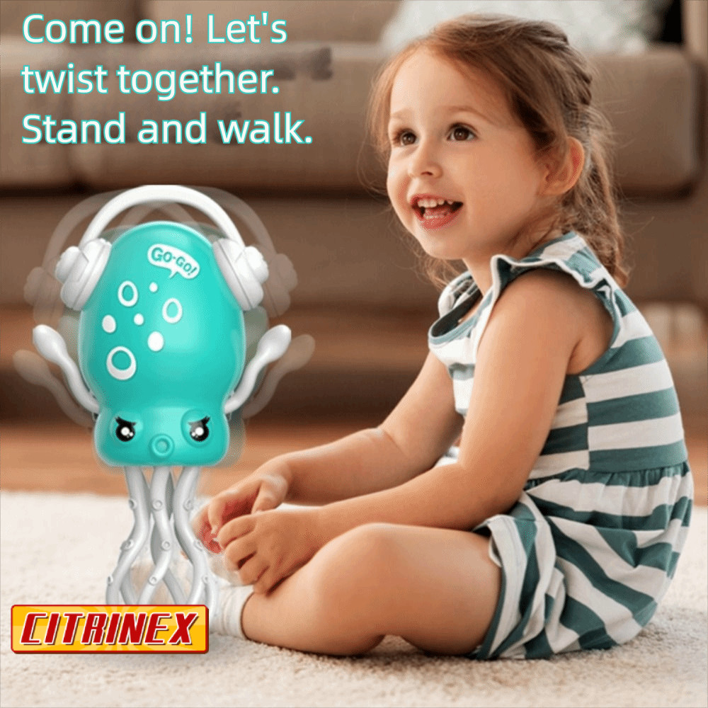 CITRINEX Auto-Dance Octopus ของเล่น, Crawling Dancing Octopus ของเล่น,ตลก Magic Inertia เซ็นเซอร์อุป