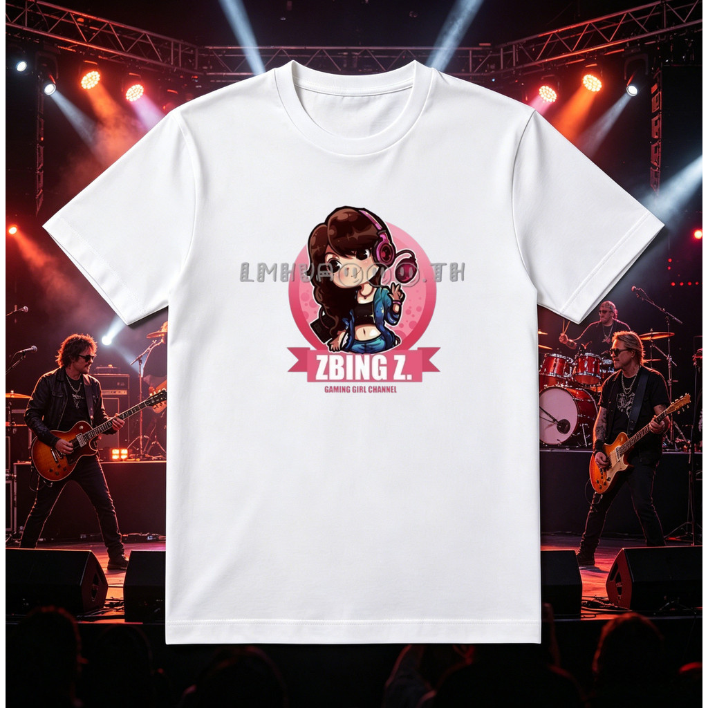 จัดส่งภายใน 24 ชั่วโมง ZBING Z. เกมเด็กผู้หญิง Play Guess เสื้อยืดแขนสั้นสไตล์เกม