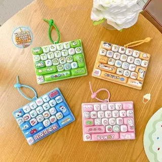 (GOOD) 26 กริดความเครียดบรรเทา Fidget พวงกุญแจสัตว์รูปแบบจําลองคีย์บอร์ดแบบพกพา Sensory ของเล่นสําหรับเด็ก Party Favors (ใหม่)