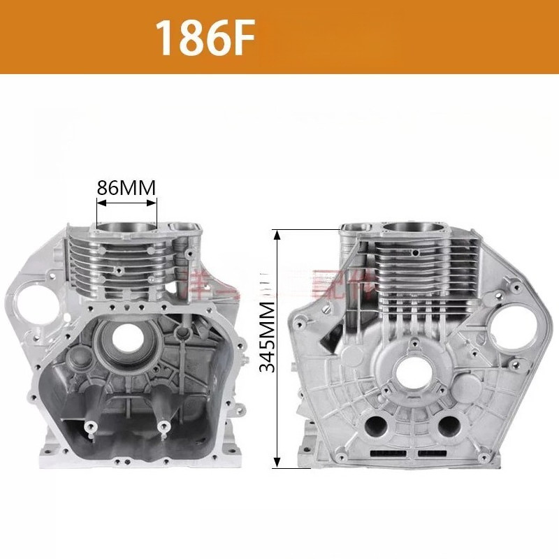 บล็อกกระบอกสูบและตัวเครื่อง 173F 186F 188 192 195F 198 1100F เครื่องปั่นไฟดีเซล