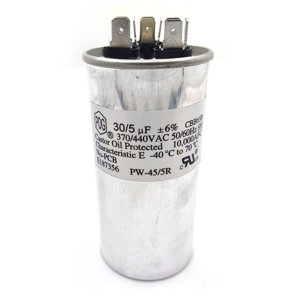 CBB65B 30+5 uf/MFD 370-440 VAC โวลต์รอบ Dual Run Capacitor 50/60 Hz AC คอนเดนเซอร์ไฟฟ้าตรง Cool หรือ