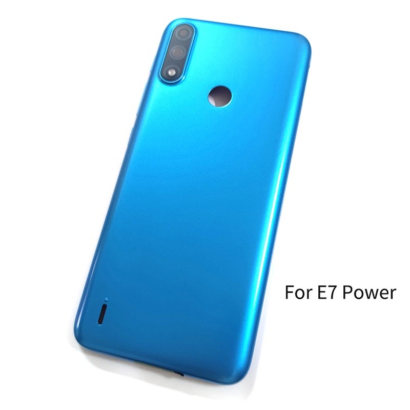 สําหรับ Motorola Moto E7 / E7 Plus / E7 Power / E7i ฝาครอบแบตเตอรี่ด้านหลังด้านหลังฝาครอบกรณีอะไหล่ซ