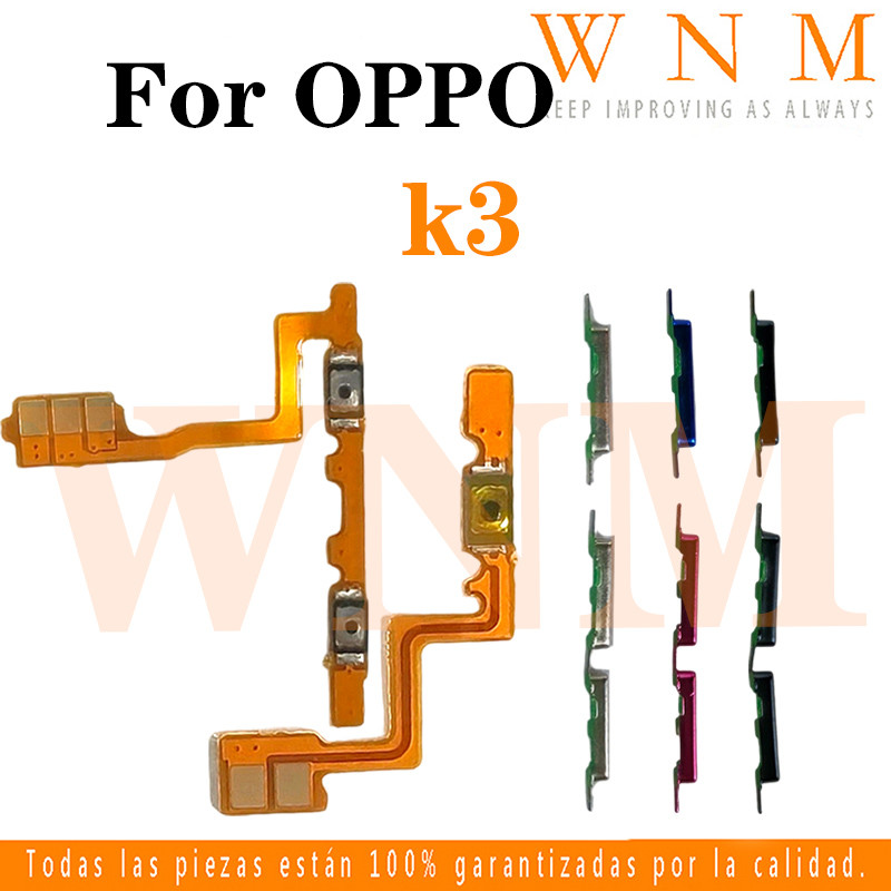 สําหรับ OPPO K3 ปุ่มเปิดปิดปุ่มสวิทช์ด้านข้าง Key Volume Up Down Flex Cable โทรศัพท์มือถือ Part