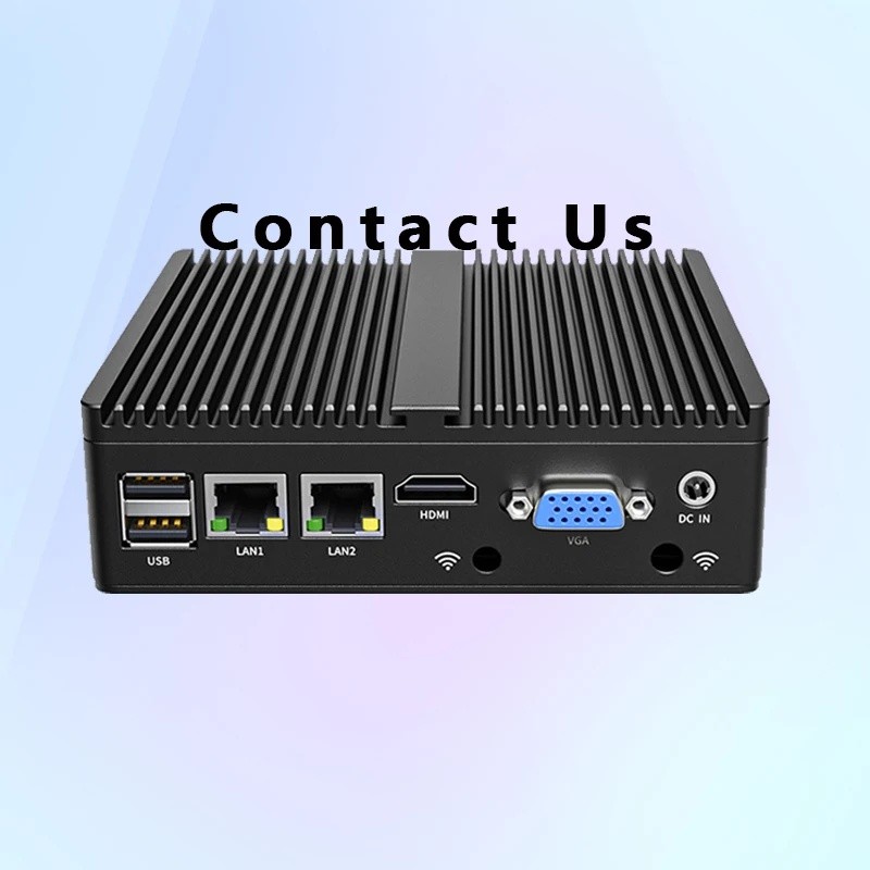 สินค้าคงคลังใหม่ราคาถูก Win 10 11 Server ฝัง Linux Router 2 Dual Lan X86 Celeron N2840 J1900 อุตสาหก
